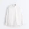 Chemise à col montant 100 % coton Chemise à col montant 100 % coton