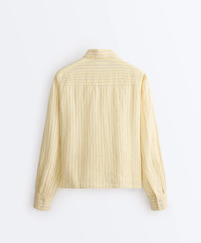 Chemise courte 100 % lin Chemise courte 100 % lin