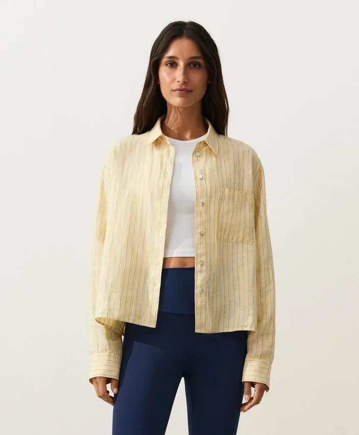 Chemise courte 100 % lin Chemise courte 100 % lin