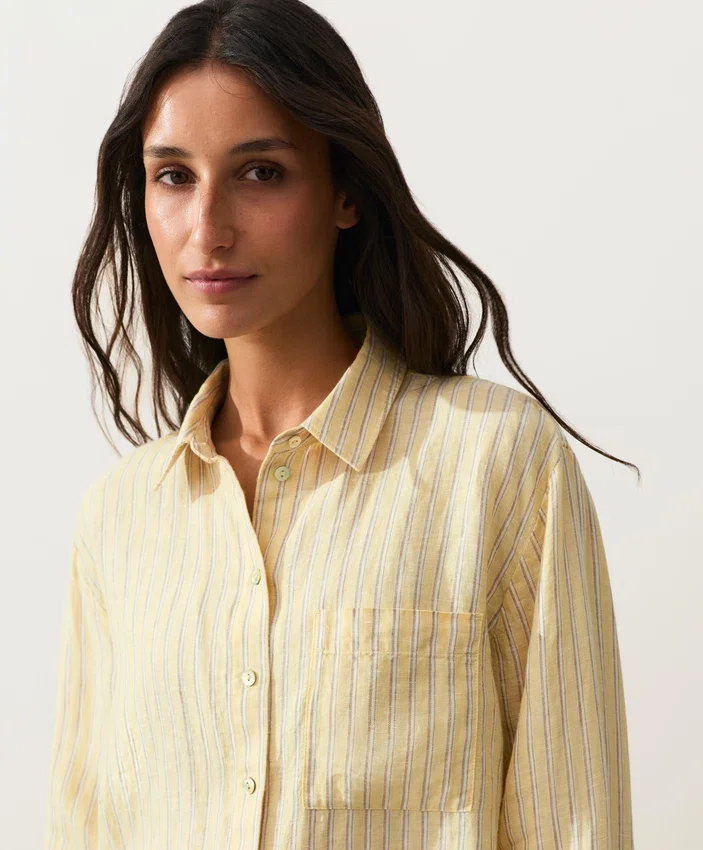 Chemise courte 100 % lin Chemise courte 100 % lin