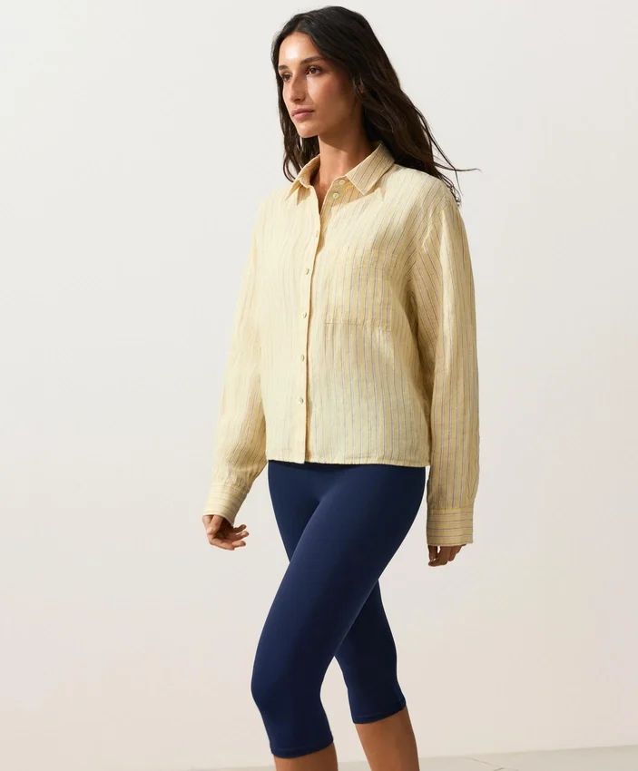 Chemise courte 100 % lin Chemise courte 100 % lin