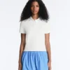 Chemise en coton piqué à coupe ajustée Chemise en coton piqué à coupe ajustée
