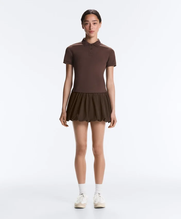 Chemise en coton piqué à coupe ajustée Chemise en coton piqué à coupe ajustée