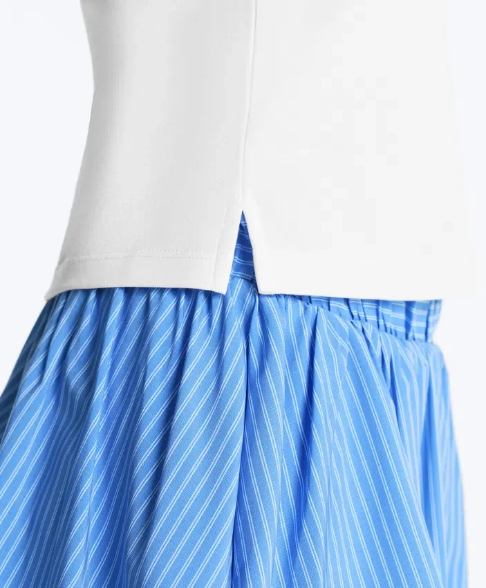 Chemise en coton piqué à coupe ajustée Chemise en coton piqué à coupe ajustée