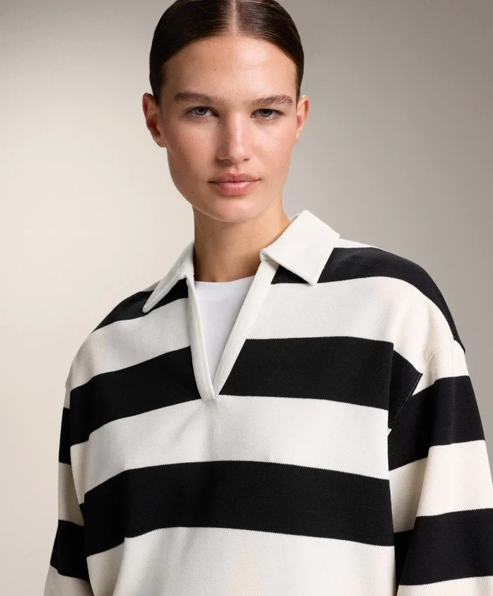 Chemise en coton piqué rayé Chemise en coton piqué rayé