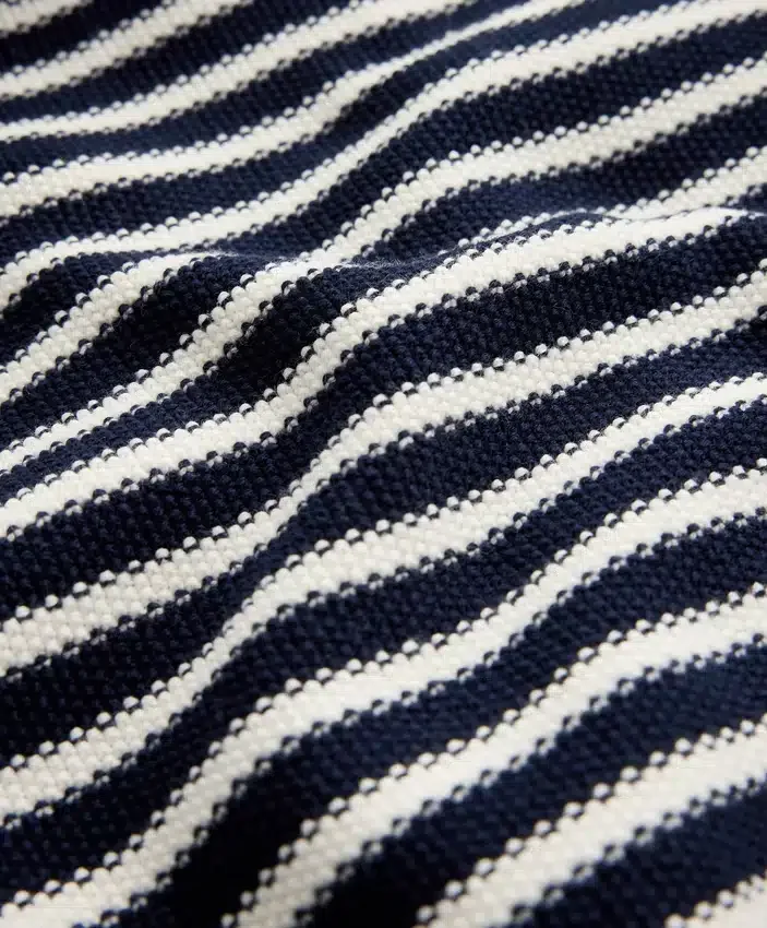 Chemise en maille rayée 100 % coton Chemise en maille rayée 100 % coton
