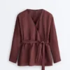Chemise kimono 100 % lin Chemise kimono 100 % lin