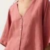 Chemise à manches courtes 100 % lin Chemise à manches courtes 100 % lin