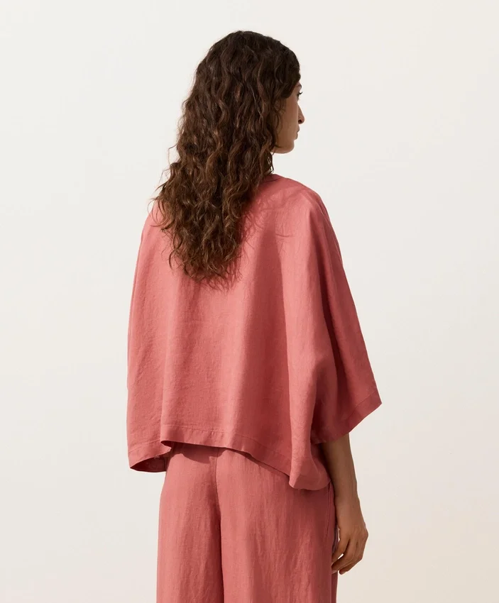 Chemise à manches courtes 100 % lin Chemise à manches courtes 100 % lin