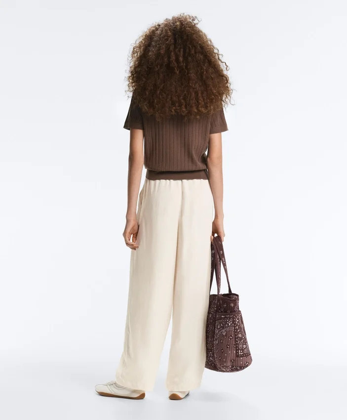 Chemise à manches courtes en maille ajourée Chemise à manches courtes en maille ajourée