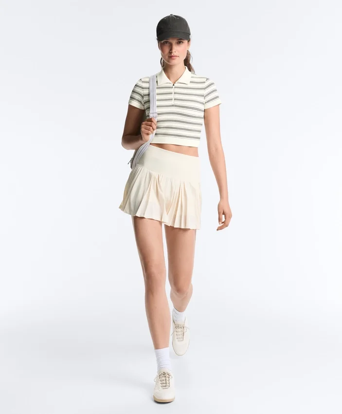 Chemise à manches courtes sans coutures à rayures Chemise à manches courtes sans coutures à rayures