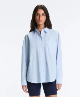 Chemise à manches longues 100 % coton