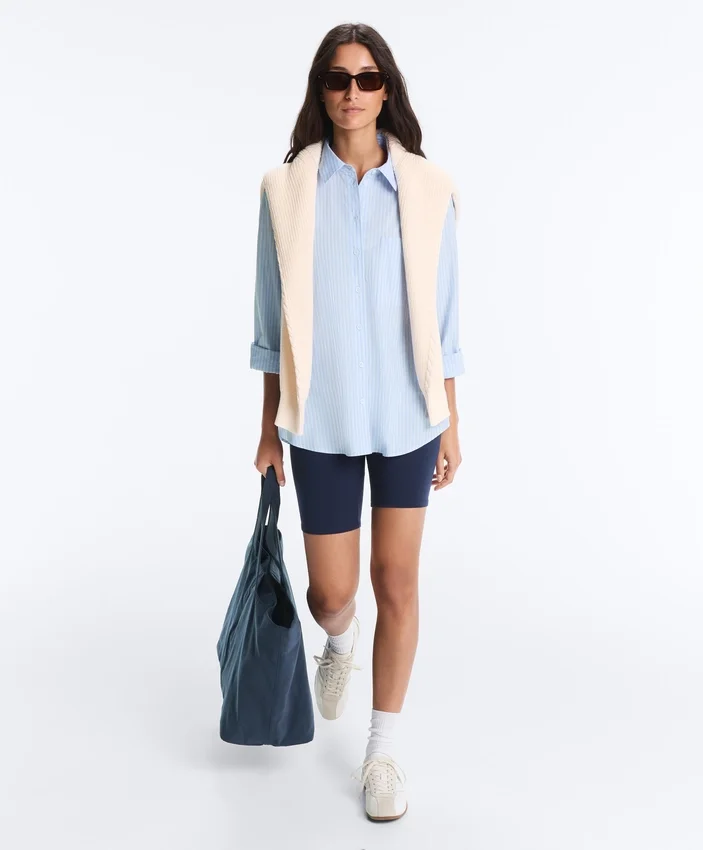 Chemise à manches longues 100 % coton Chemise à manches longues 100 % coton