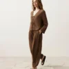 Chemise à manches longues avec liens, 100 % coton Chemise à manches longues avec liens, 100 % coton