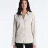 Chemise à manches longues en coton mélangé à carreaux Chemise à manches longues en coton mélangé à carreaux