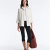 Chemise à manches longues en coton mélangé à carreaux Chemise à manches longues en coton mélangé à carreaux