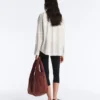 Chemise à manches longues en coton mélangé à carreaux Chemise à manches longues en coton mélangé à carreaux