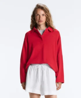 Chemise à manches longues en piqué