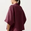 Chemise oversize à manches courtes 100 % lin