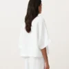 Chemise oversize à manches courtes 100 % lin