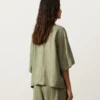 Chemise oversize à manches courtes 100 % lin