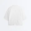 Chemise oversize à manches courtes 100 % lin