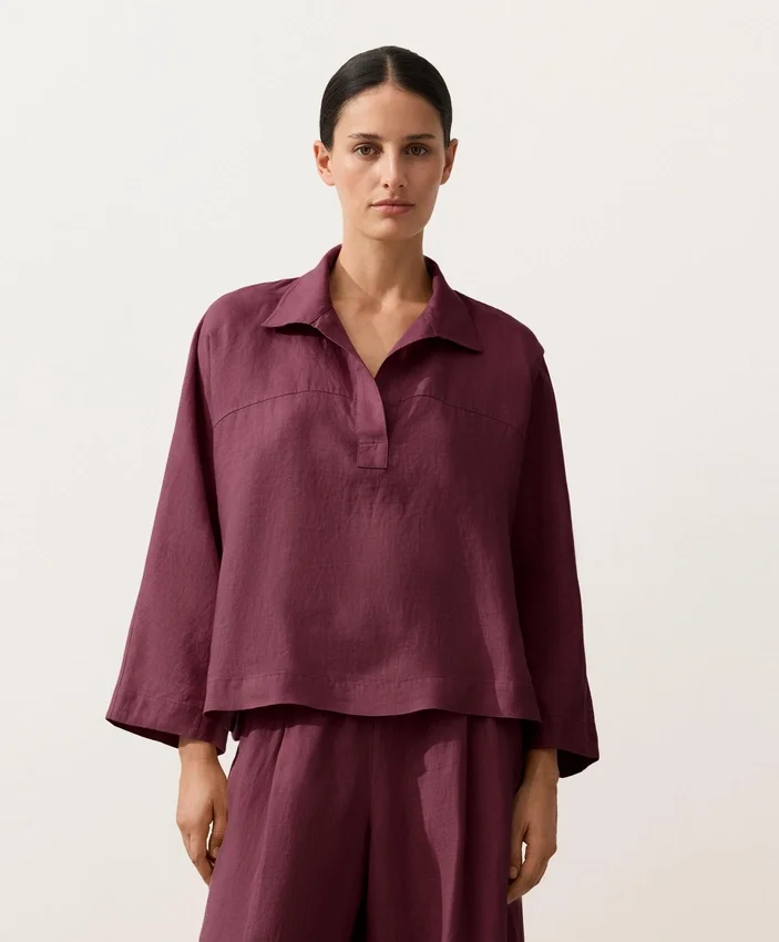 Chemise oversize à manches longues 100 % lin Chemise oversize à manches longues 100 % lin