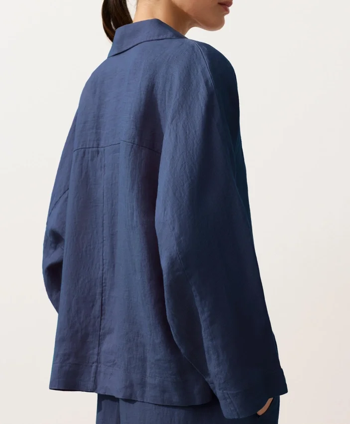 Chemise oversize à manches longues 100 % lin Chemise oversize à manches longues 100 % lin