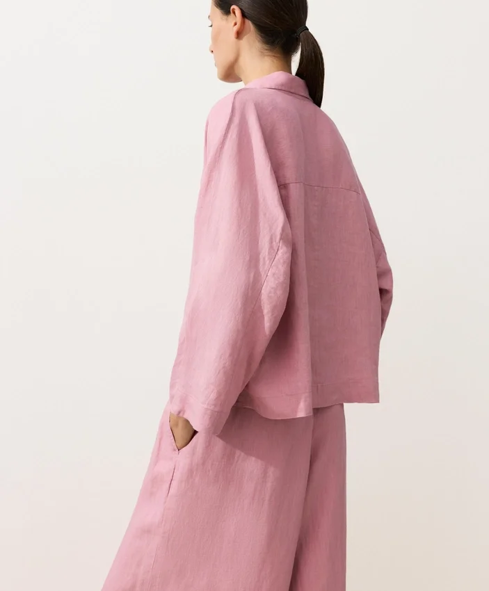 Chemise oversize à manches longues 100 % lin Chemise oversize à manches longues 100 % lin