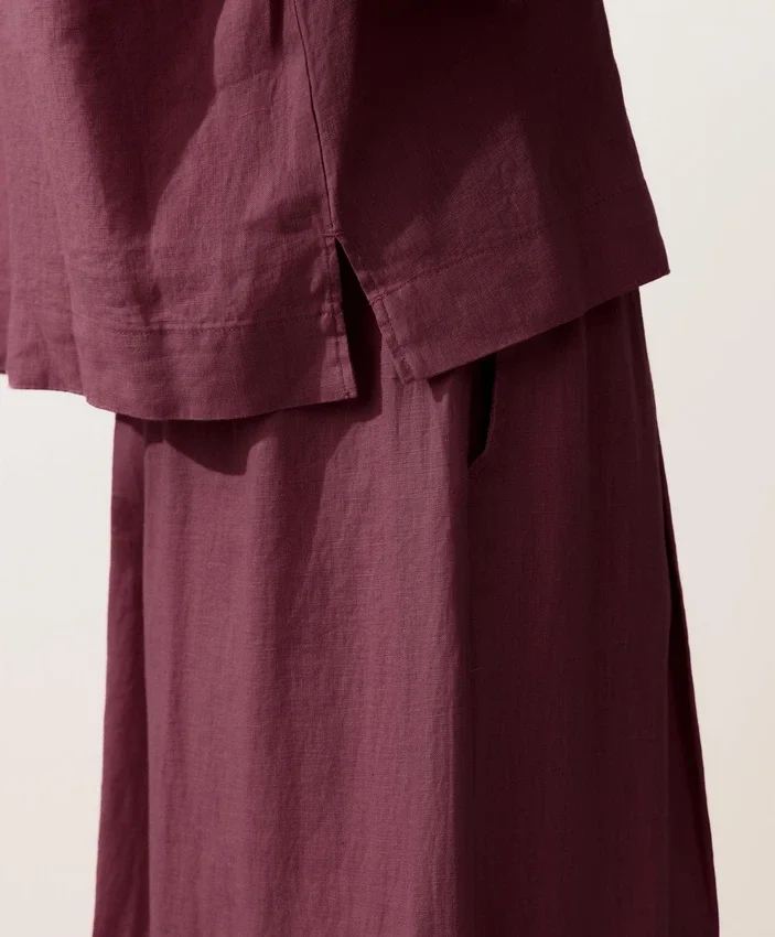 Chemise oversize à manches longues 100 % lin Chemise oversize à manches longues 100 % lin