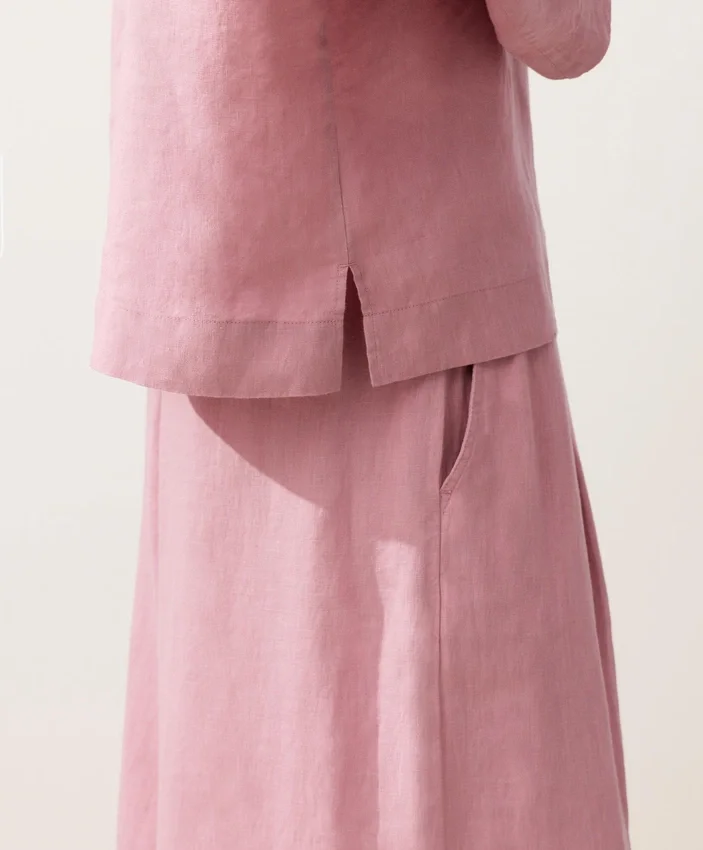 Chemise oversize à manches longues 100 % lin Chemise oversize à manches longues 100 % lin