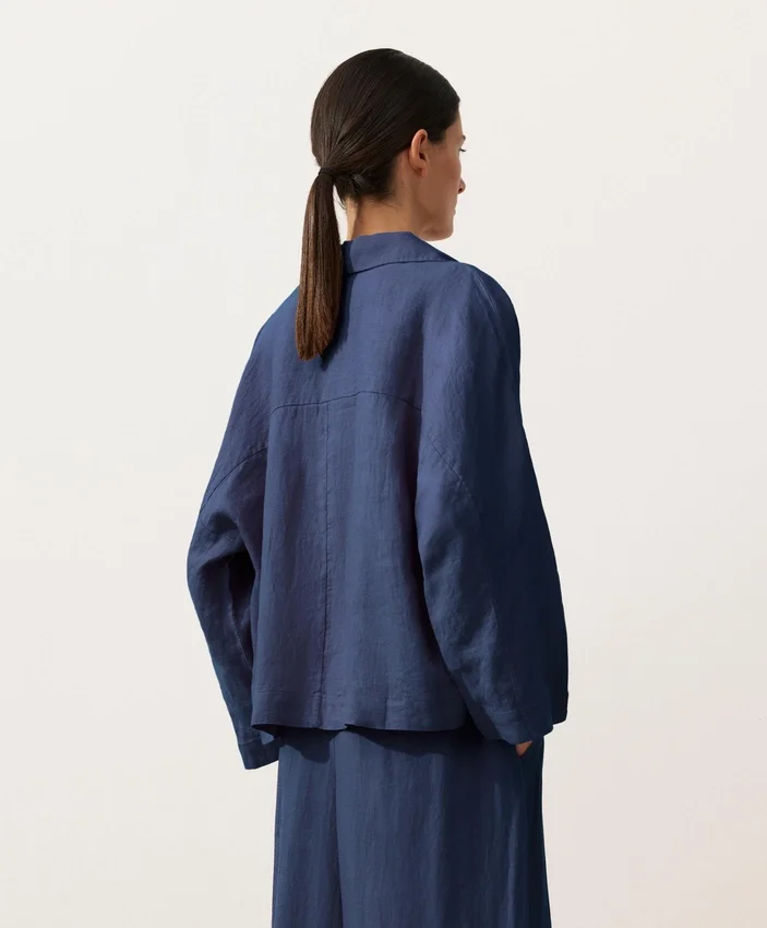 Chemise oversize à manches longues 100 % lin Chemise oversize à manches longues 100 % lin