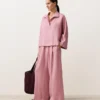 Chemise oversize à manches longues 100 % lin Chemise oversize à manches longues 100 % lin