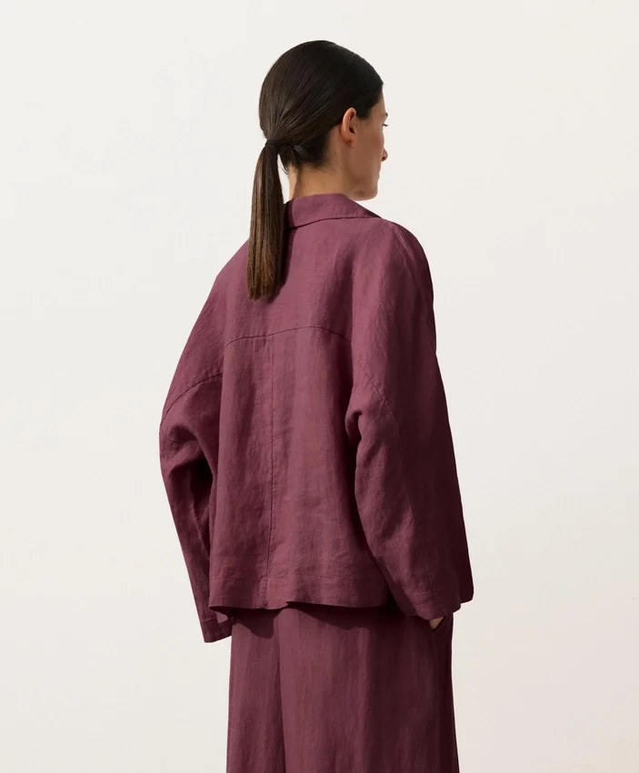 Chemise oversize à manches longues 100 % lin Chemise oversize à manches longues 100 % lin