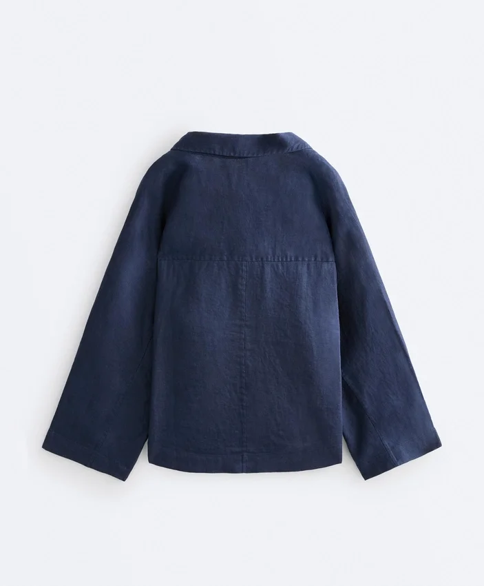 Chemise oversize à manches longues 100 % lin Chemise oversize à manches longues 100 % lin