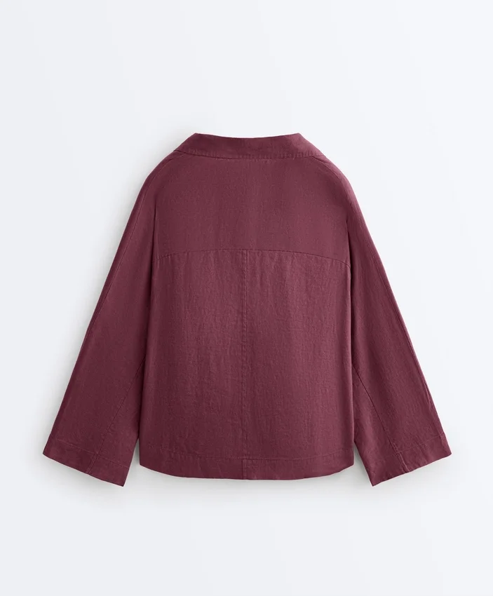 Chemise oversize à manches longues 100 % lin Chemise oversize à manches longues 100 % lin