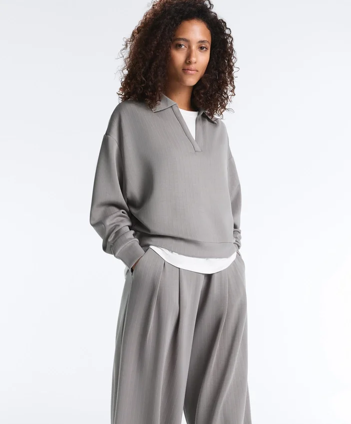Chemise rayée en modal Soft Touch Chemise rayée en modal Soft Touch