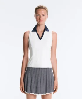 Chemise sans manches Comfortlux à contraste