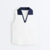 Chemise sans manches Comfortlux à contraste Chemise sans manches Comfortlux à contraste