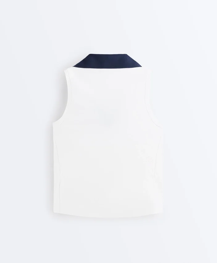 Chemise sans manches Comfortlux à contraste Chemise sans manches Comfortlux à contraste