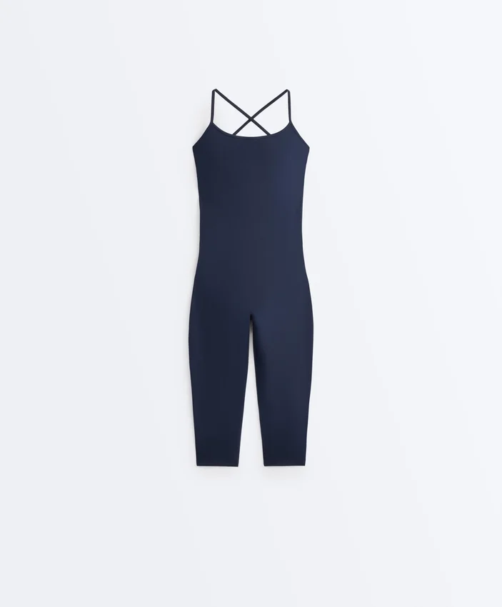 Combinaison capri Comfortlux à bretelles croisées dans le dos Combinaison capri Comfortlux à bretelles croisées dans le dos