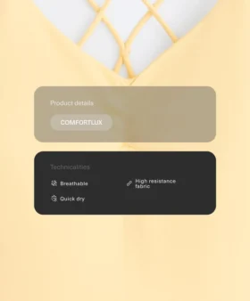 Combinaison courte Comfortlux avec détail noué