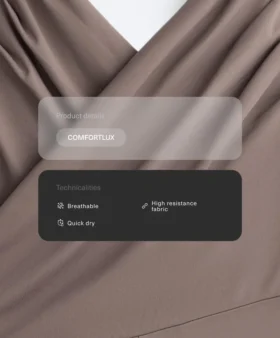 Combinaison courte Comfortlux à bretelles croisées