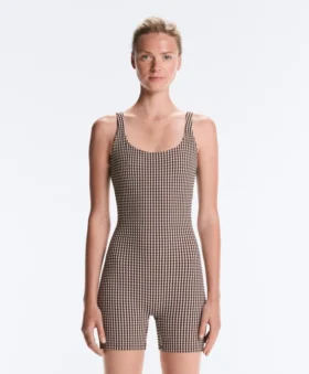 Combinaison courte Comfortlux à carreaux en Shorts