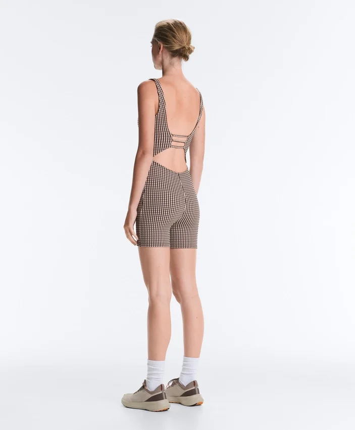 Combinaison courte Comfortlux à carreaux en Shorts Combinaison courte Comfortlux à carreaux en Shorts