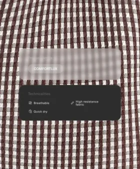Combinaison courte Comfortlux à carreaux en Shorts