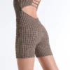 Combinaison courte Comfortlux à carreaux en Shorts Combinaison courte Comfortlux à carreaux en Shorts
