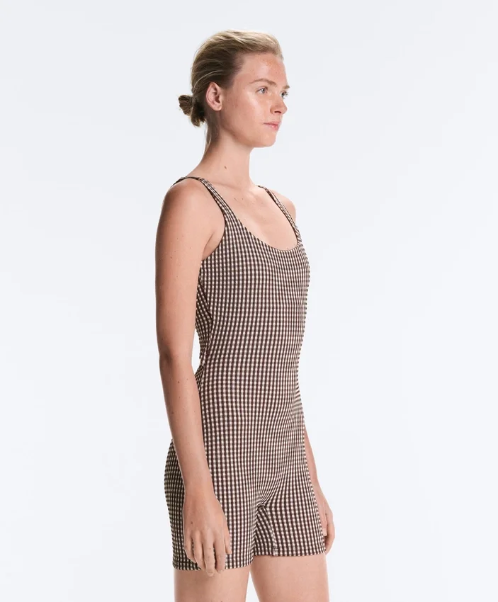 Combinaison courte Comfortlux à carreaux en Shorts Combinaison courte Comfortlux à carreaux en Shorts