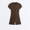 Combinaison courte à fermeture éclair Comfortlux Shorts