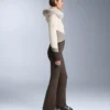 Combinaison de ski ajustée, extensible et résistante à l&rsquo;eau, à blocs de couleur